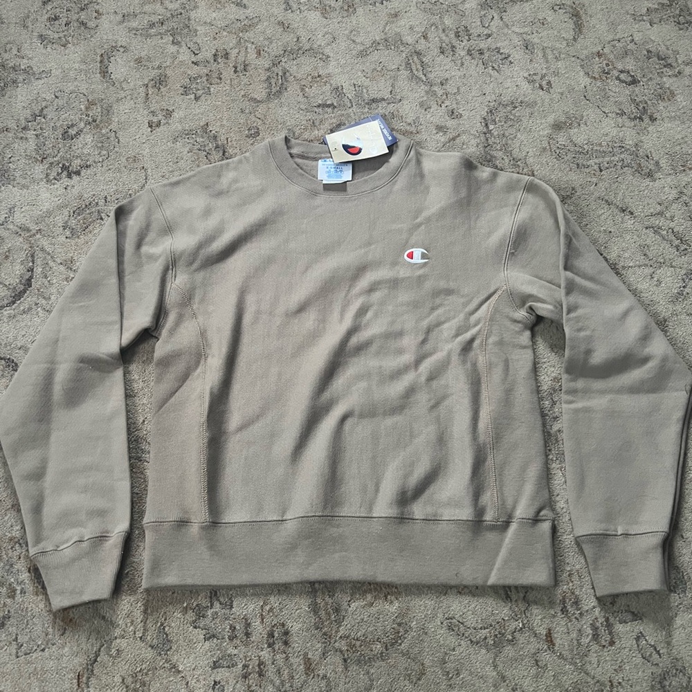 Champion Men's Beige Crewneck Sweater Size XS